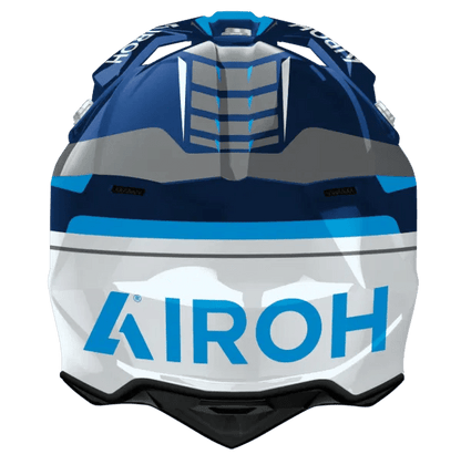 Airoh Wraaap Conquer Blue Gloss MX Motocross/Enduro Helmet - ACE Race Shop
