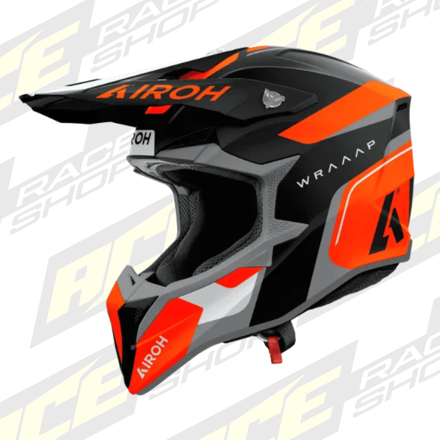 Airoh Wraaap Conquer Orange Matt MX Motocross/Enduro Helmet - ACE Race Shop