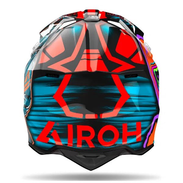 Airoh Wraaap Cyber Orange Gloss MX Helmet - ACE Race Shop