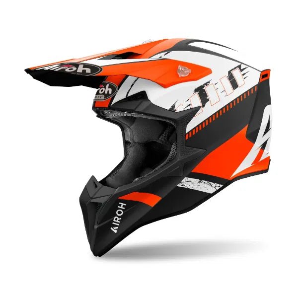 Airoh Wraaap Feel Orange Matt MX Helmet - ACE Race Shop