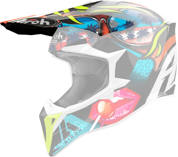 Airoh Wraaap Helmet peaks - (all colours/designs) - ACE Race Shop