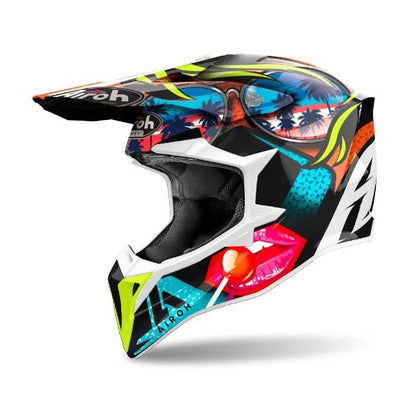 Airoh Wraaap Lollipop Gloss MX Helmet - ACE Race Shop