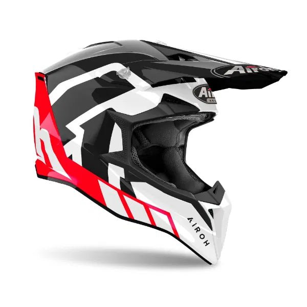Airoh Wraaap Reloaded Red Gloss MX Helmet - ACE Race Shop