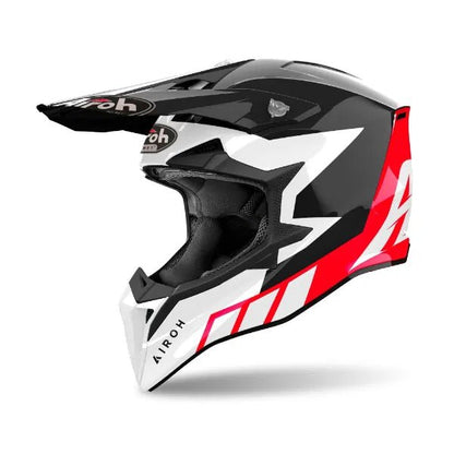 Airoh Wraaap Reloaded Red Gloss MX Helmet - ACE Race Shop