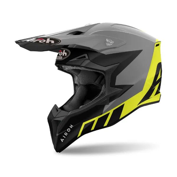 Airoh Wraaap Reloaded Yellow Matt MX Helmet - ACE Race Shop