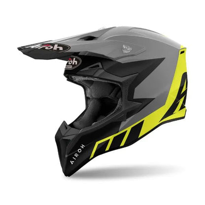 Airoh Wraaap Reloaded Yellow Matt MX Helmet - ACE Race Shop