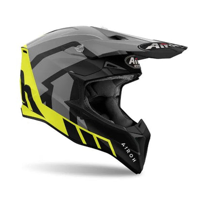 Airoh Wraaap Reloaded Yellow Matt MX Helmet - ACE Race Shop