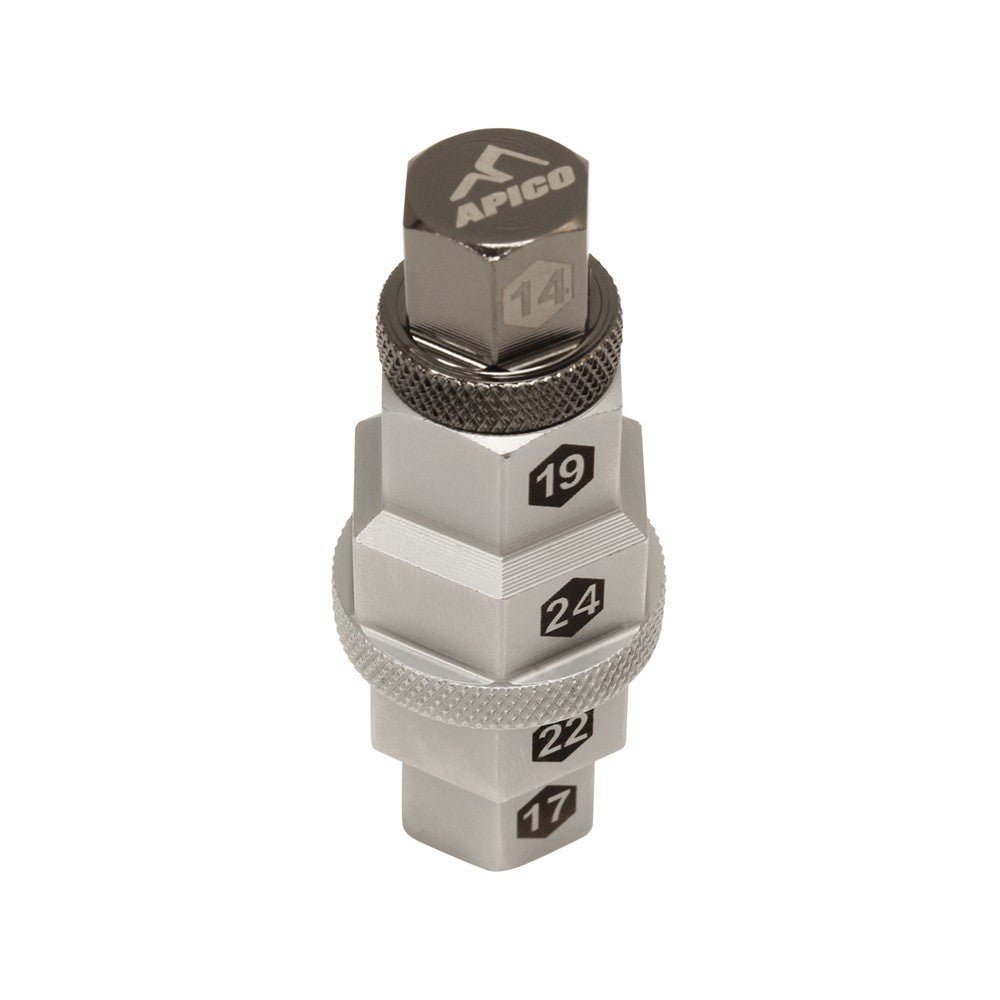 APICO AXLE TOOL 5 - IN - ONE 14,17,19,22,24 MM - ACE Race Shop