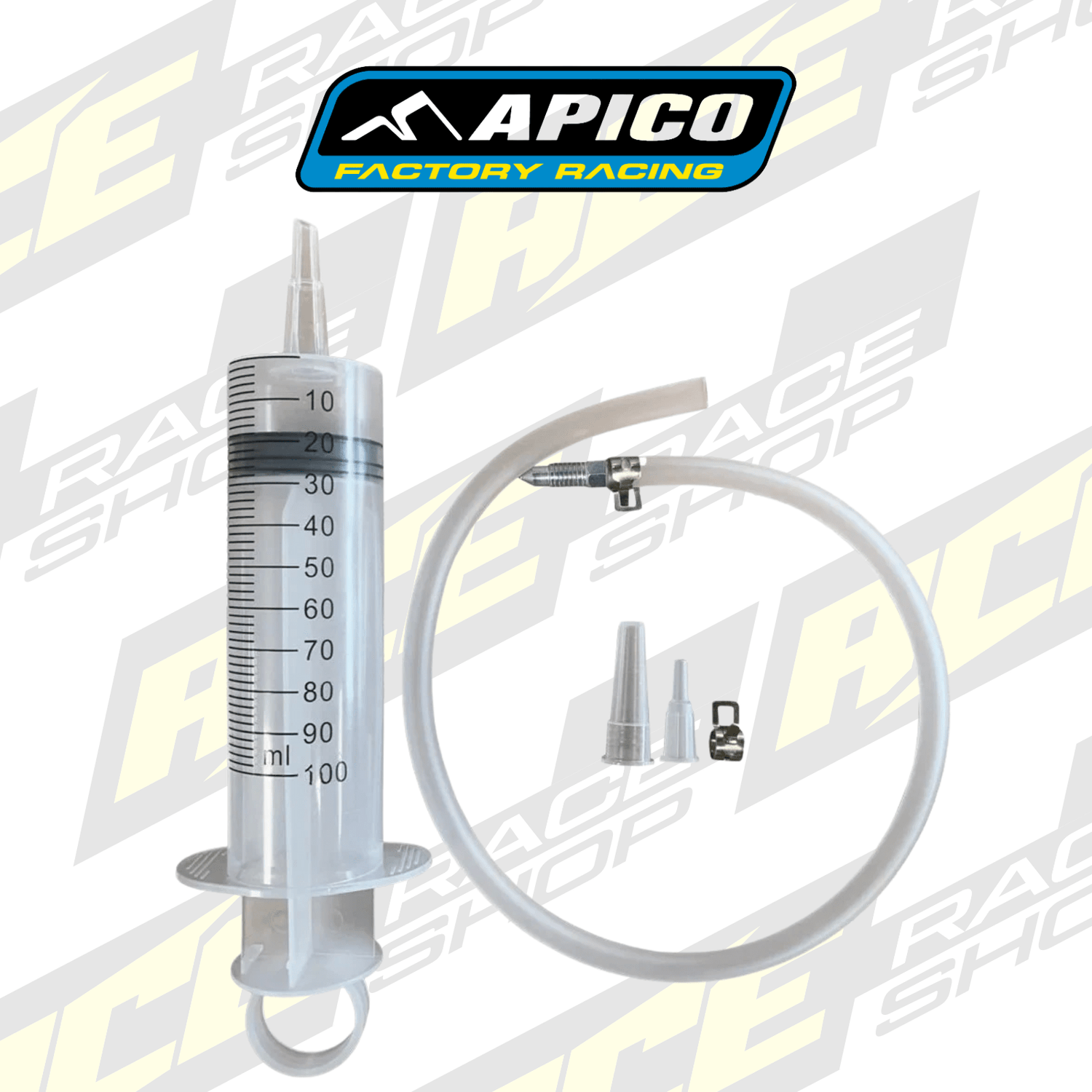 APICO BRAKE BLEEDER KIT WITH 100ML SYRINGE - ACE Race Shop