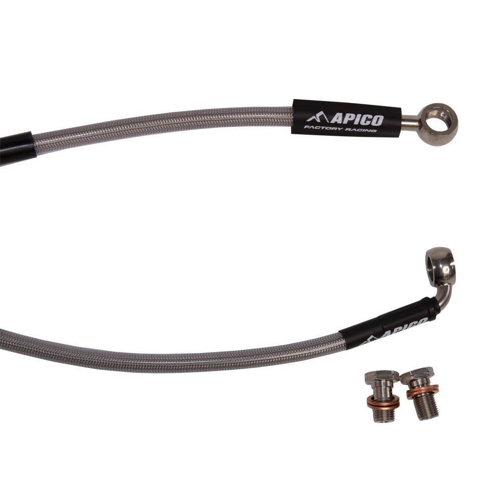 APICO BRAKE HOSE REAR GAS/HQV EC/EC - F250 - 350 21 - 23, TE/FE150 - 501 22 - 23 (BRAKTEC) (R) - ACE Race Shop