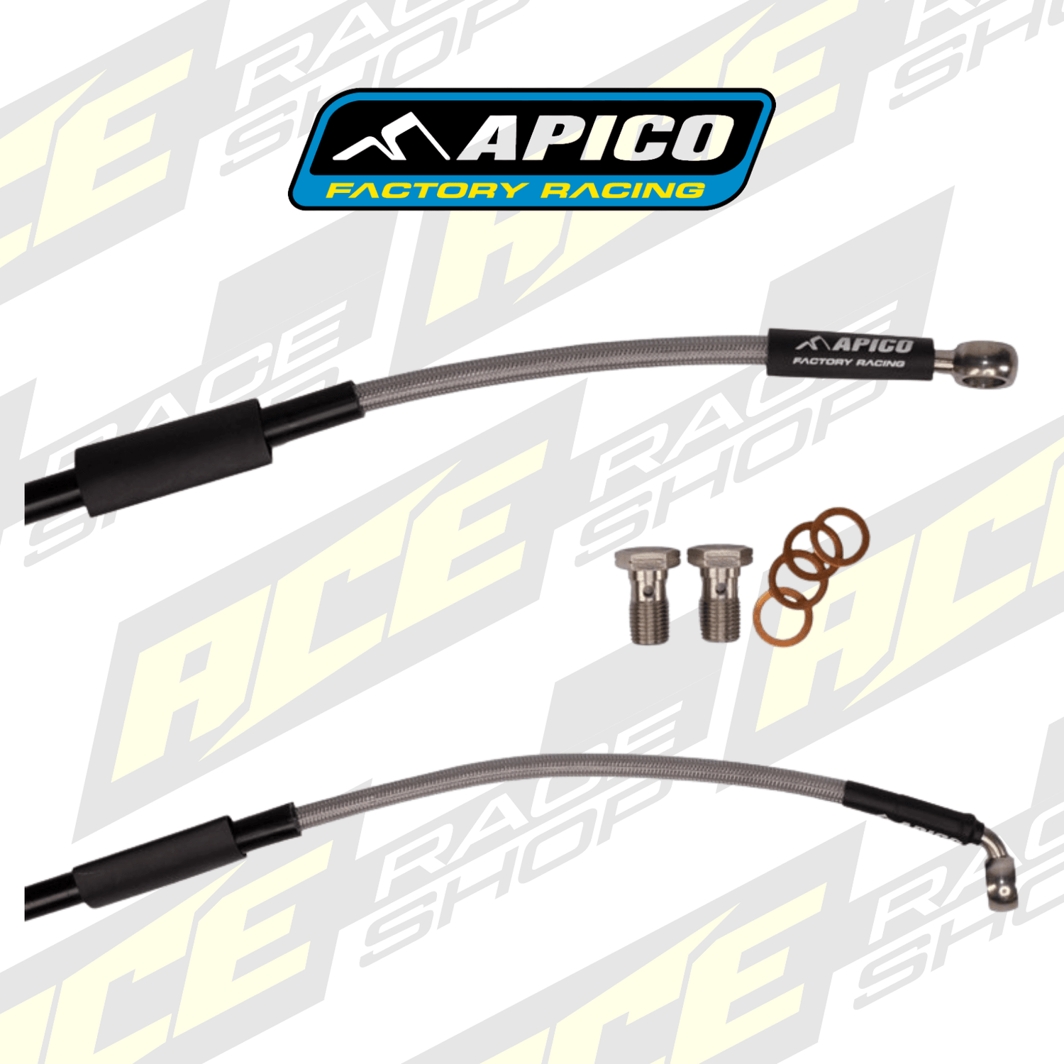APICO BRAKE HOSE REAR YAMAHA YZ85 22 - 23 - ACE Race Shop