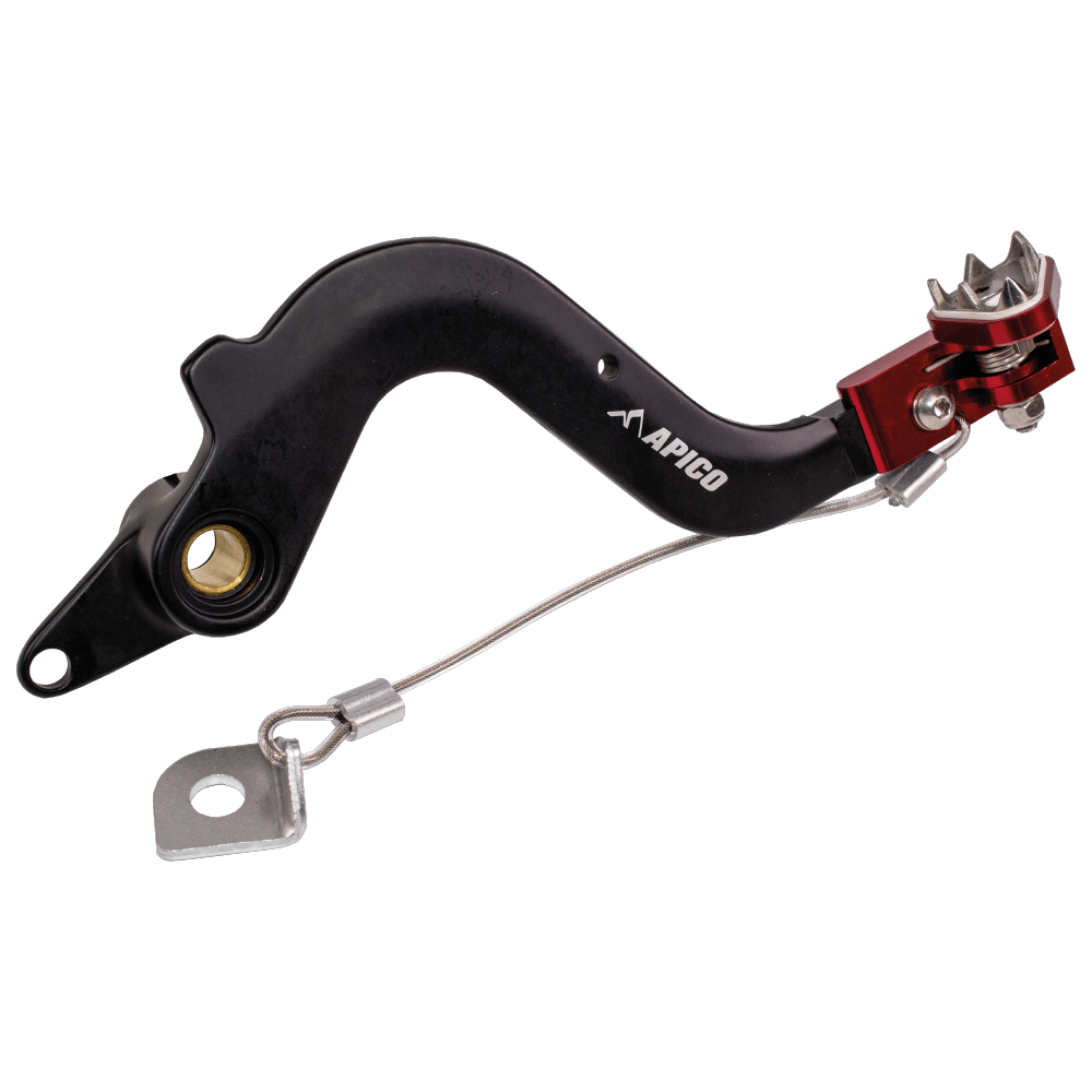 APICO BRAKE PEDAL FORGED BETA RR 125 - 300 2T 20 - 23, 350 - 480 4T 20 - 23 BLACK/RED - ACE Race Shop