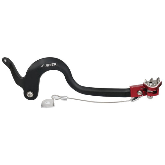 APICO BRAKE PEDAL FORGED HONDA CRF125F 14 - 23 BLACK/RED - ACE Race Shop