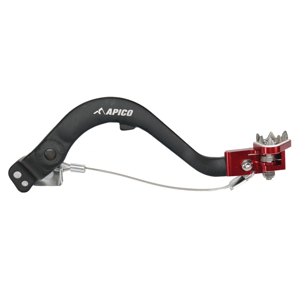 APICO BRAKE PEDAL FORGED HONDA CRF250L/RL 12 - 20 BLACK/RED - ACE Race Shop