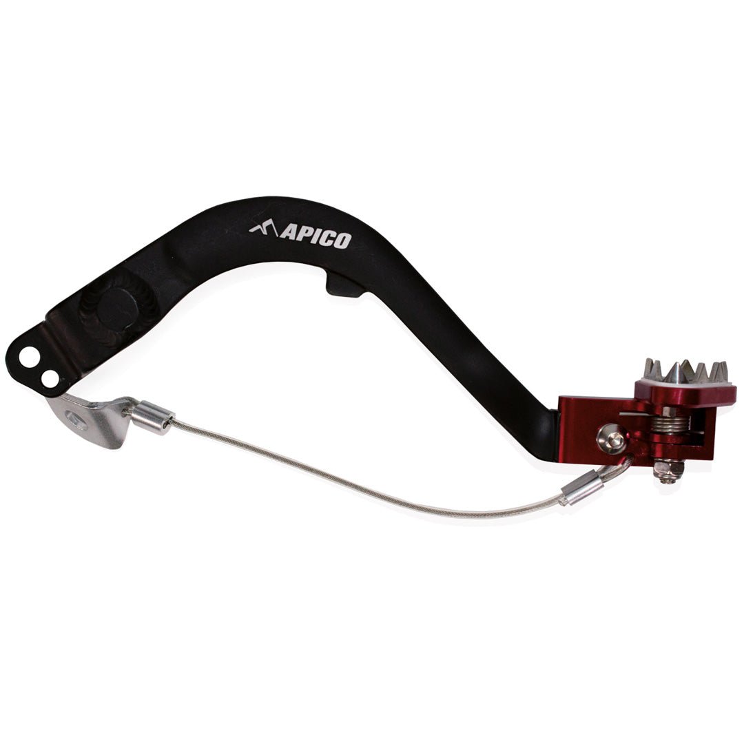 APICO BRAKE PEDAL FORGED HONDA CRF300L/RL 20 - 23 BLACK/RED - ACE Race Shop