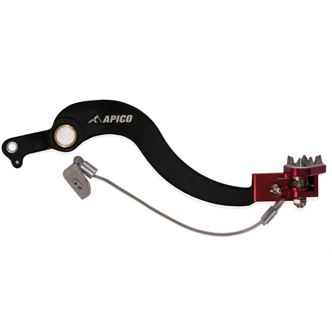 APICO BRAKE PEDAL FORGED HONDA CRF450L 11 - 20, CRF450RL 21 - 23 BLACK/RED - ACE Race Shop