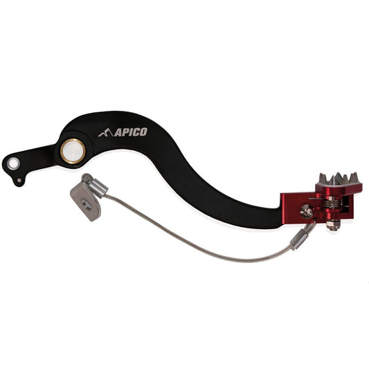 APICO BRAKE PEDAL FORGED HONDA CRF450L 11 - 20, CRF450RL 21 - 23 BLACK/RED - ACE Race Shop