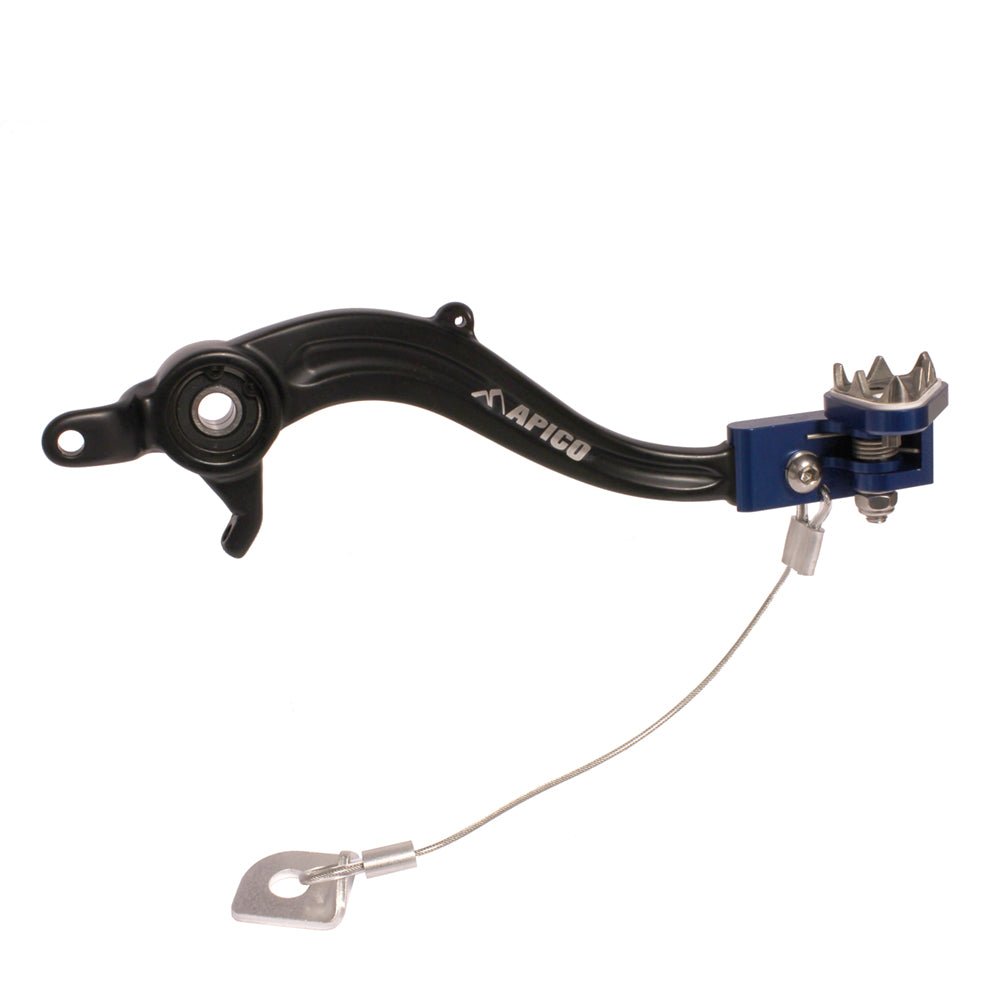 APICO BRAKE PEDAL FORGED SHERCO SE - R125 - 300 14 - 23, SE - F250 - 500 12 - 23 BLACK/BLUE - ACE Race Shop