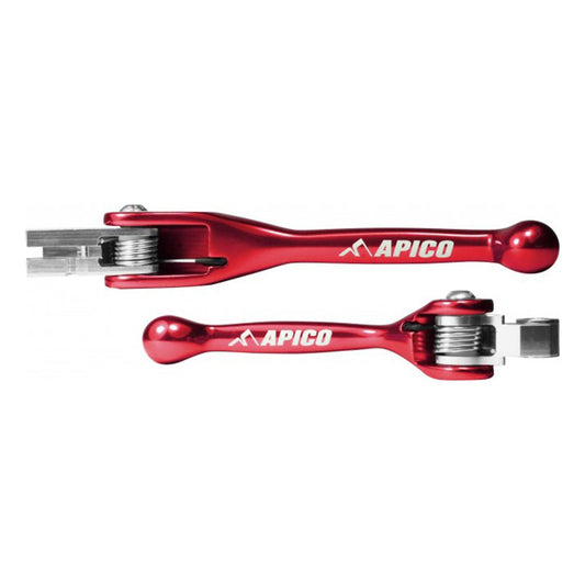APICO FLEXI LEVER (PAIR) HONDA CR125/250 04 - 07, CRF250R/450R 04 - 06, CRF250X/450X 04 - 19 RED (R) - ACE Race Shop