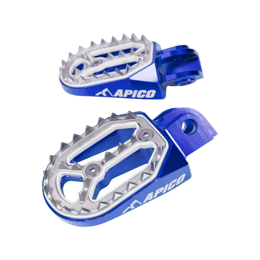 APICO FOOT PEG PRO - BITE KTM/HUSKY/GAS SX85 18 - 23, SX/SX - F/TC/FC 16 - 22, EXC/EXC - F/FE 17 - 23, MC/EC 21 - 23 BU (R) - ACE Race Shop