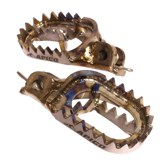 APICO FOOT PEG TITANIUM KTM/HUSKY SX/TC50 - 65>23, SX/SX - F/TC/FC >15, EXC/EXC - F/TE/FE>16 (BETA/SHER/GAS>23) TI (R) - ACE Race Shop