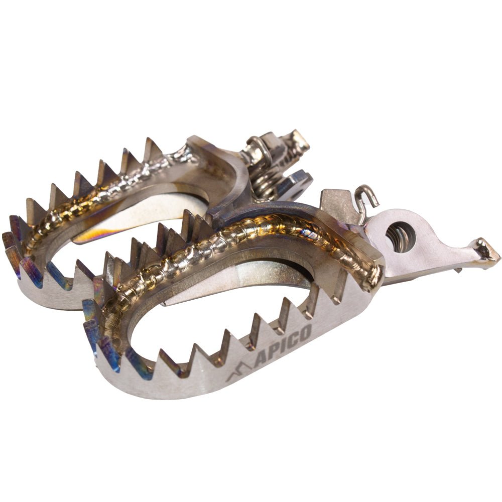 APICO FOOT PEG TITANIUM OPEN DESIGN KAWASAKI KX250F 06 - 24, KX450F 07 - 24, KX250XC/450XC 21 - 24 - ACE Race Shop