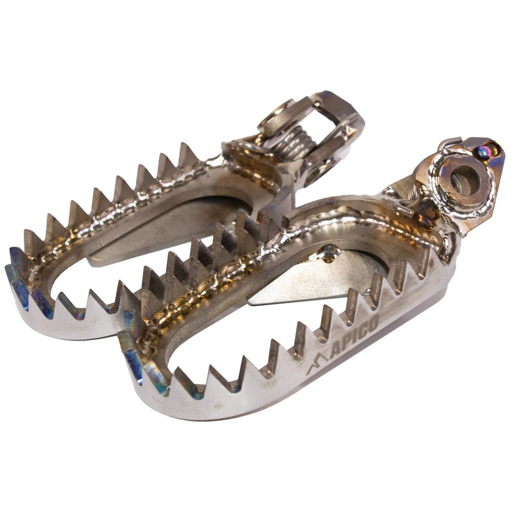 APICO FOOT PEG TITANIUM OPEN DESIGN KTM/HQV/GAS SX/SX - F/TC/FC125 - 450 23 - 24, EXC/EXC - F/TE/FE150 - 501 2024, MC/MC - F/EC/EC - F 2024 (R) - ACE Race Shop
