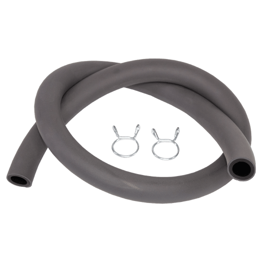 APICO FUEL PIPE 8MM X 13MM DUAL LAYER OEM STYLE FUEL PIPE 0.5 METER WITH CLIPS GREY - ACE Race Shop