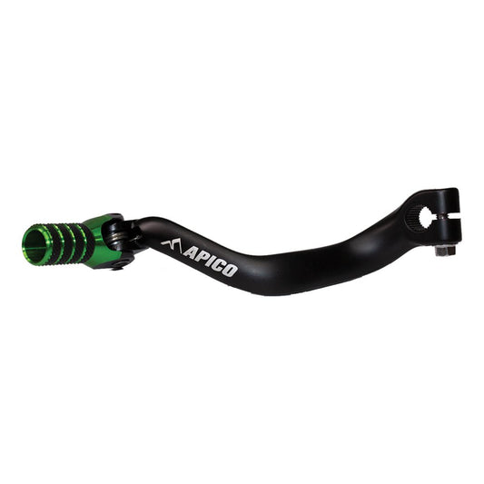 APICO GEAR PEDAL ELITE KAWASAKI KX125 - 250 88 - 93, KX500 88 - 93 BLACK/GREEN - ACE Race Shop
