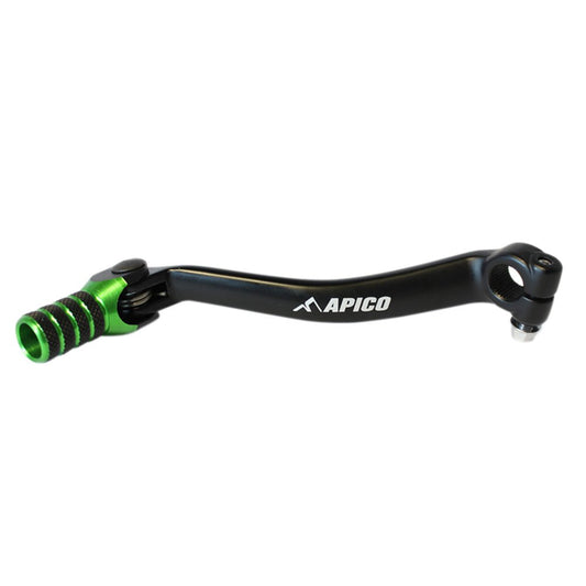 APICO GEAR PEDAL ELITE KAWASAKI KX450F 06 - 08 BLACK/GREEN - ACE Race Shop