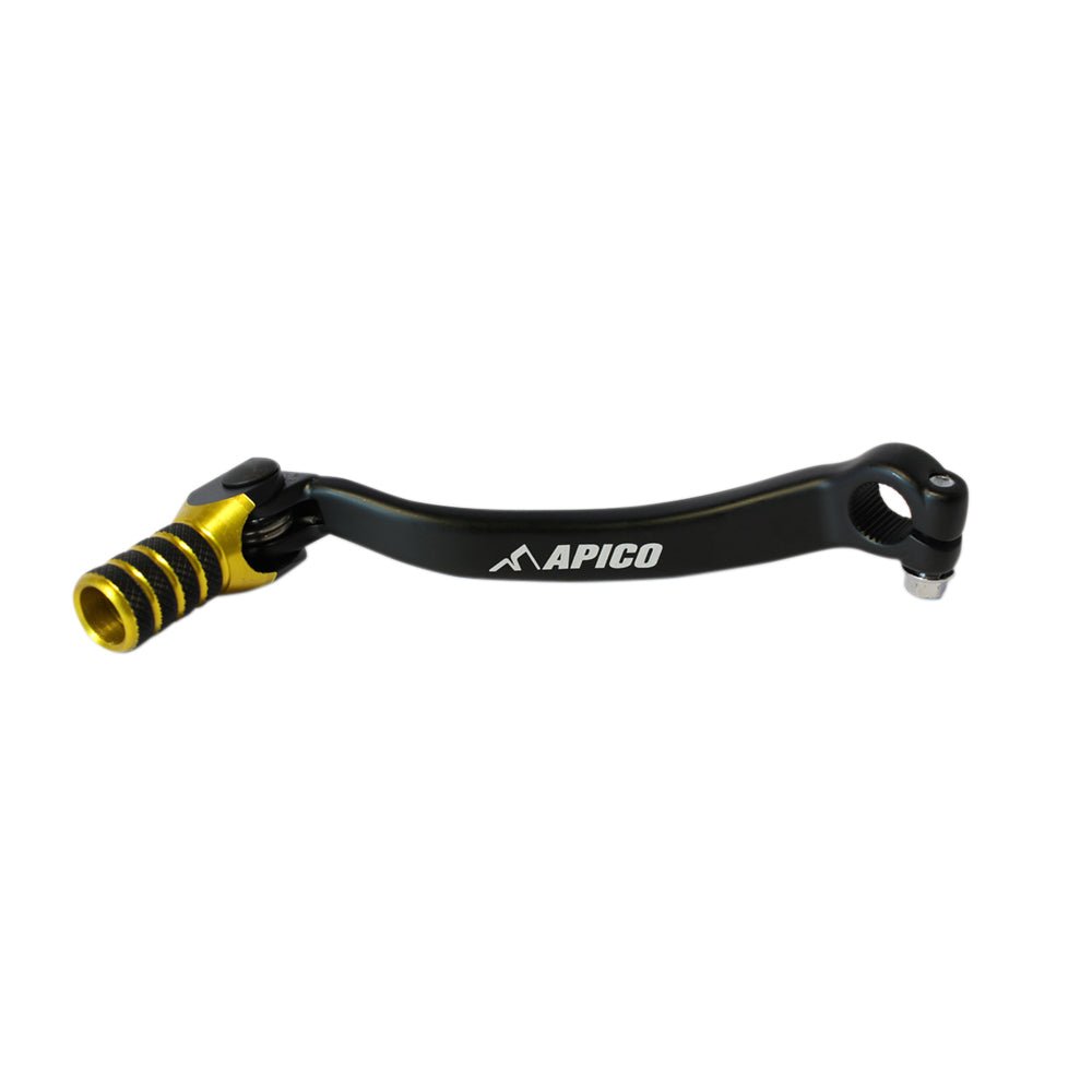 APICO GEAR PEDAL ELITE SUZUKI RM - Z450 05 - 07 BLACK/YELLOW - ACE Race Shop