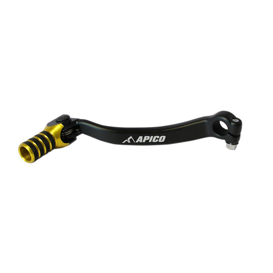 APICO GEAR PEDAL ELITE SUZUKI RM - Z450 05 - 07 BLACK/YELLOW - ACE Race Shop