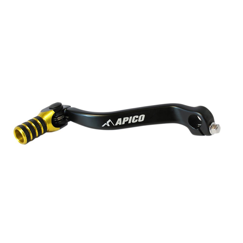 APICO GEAR PEDAL ELITE SUZUKI RM - Z450 08 - 22 BLACK/YELLOW - ACE Race Shop