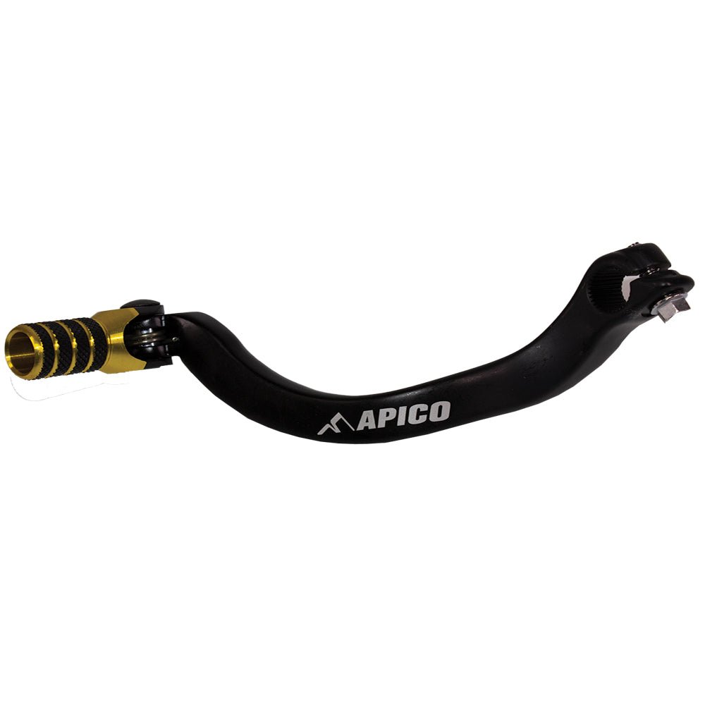 APICO GEAR PEDAL ELITE SUZUKI RM125 89 - 08, RM250 89 - 00 BLACK/YELLOW - ACE Race Shop