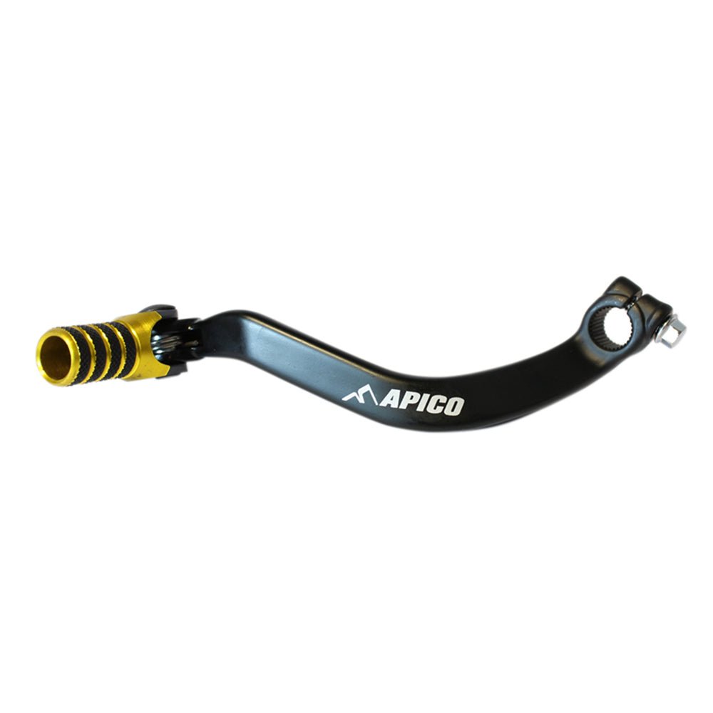 APICO GEAR PEDAL ELITE SUZUKI RM250 01 - 08 BLACK/YELLOW - ACE Race Shop