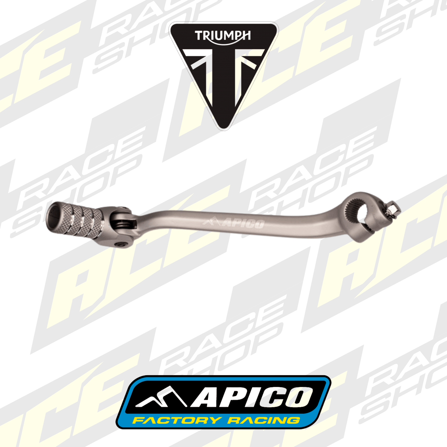 APICO GEAR PEDAL FORG TRIUMPH TF250X 24 - 26, TF450X/RC 25 - 26, TF250 - 450E 25 - 26 SV - ACE Race Shop
