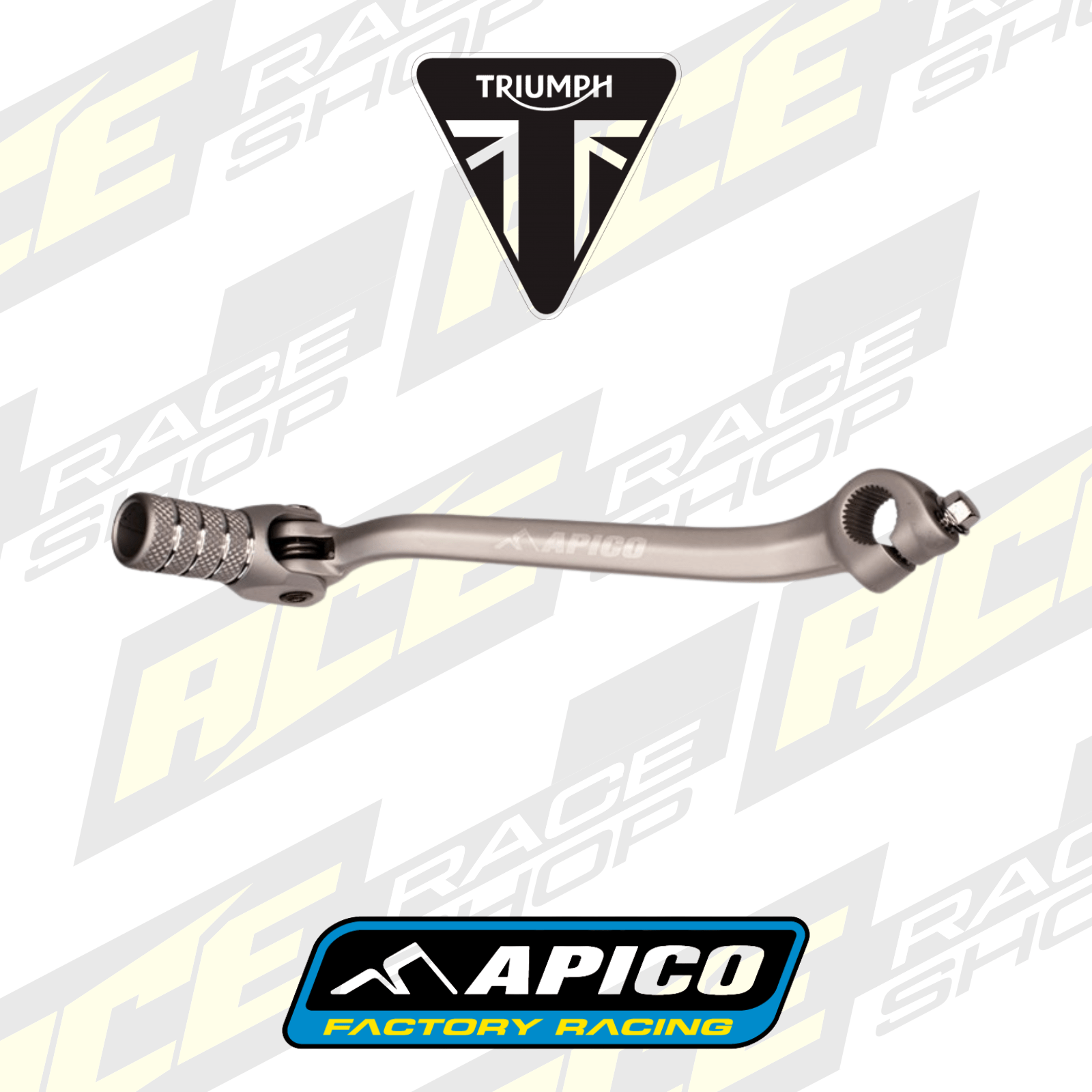 APICO GEAR PEDAL FORG TRIUMPH TF250X 24 - 26, TF450X/RC 25 - 26, TF250 - 450E 25 - 26 SV - ACE Race Shop