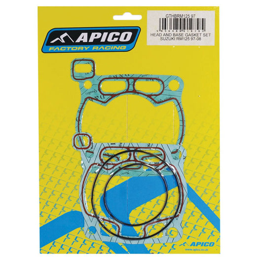 APICO HEAD AND BASE GASKET SET SUZUKI RM125 97 - 08 - ACE Race Shop