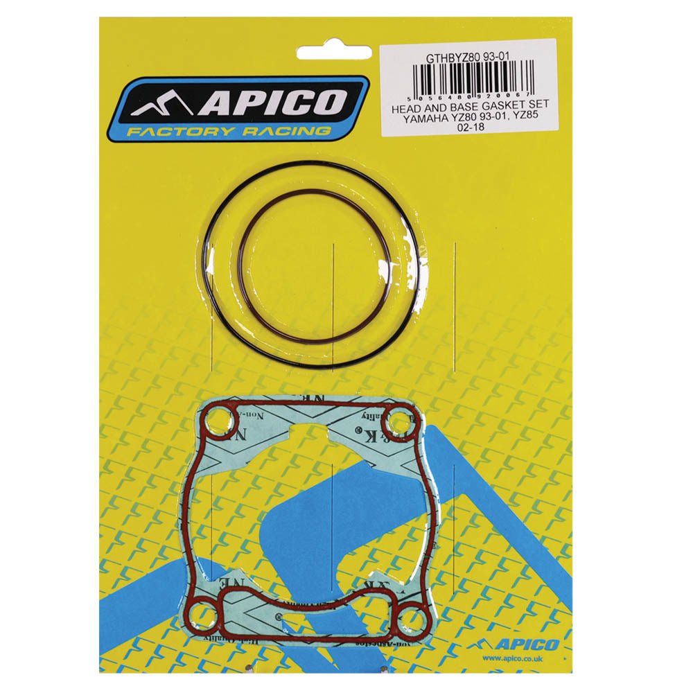 APICO HEAD AND BASE GASKET SET YAMAHA YZ80 93 - 01, YZ85 02 - 18 - ACE Race Shop