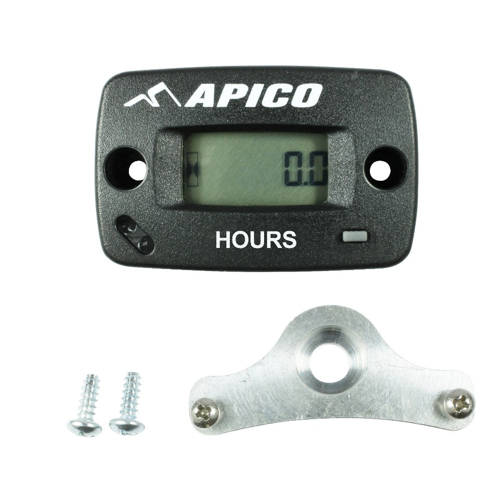 APICO HOUR METER WIRELESS INCLUDING BRACKET - ACE Race Shop