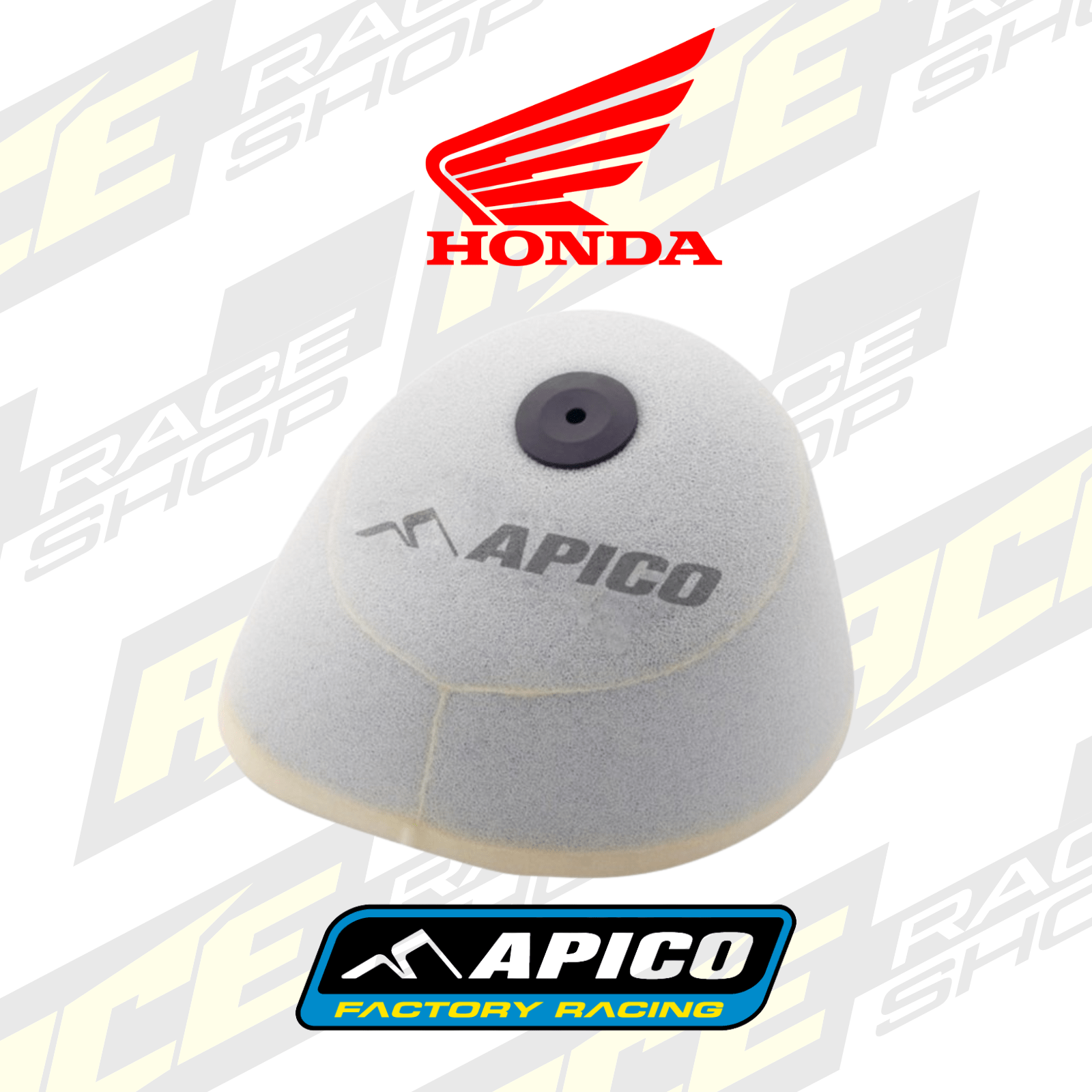 APICO NON - OILED AIR FILTER FOR HONDA CRF450X 19 - 26, CRF450L/RL 19 - 26 - ACE Race Shop