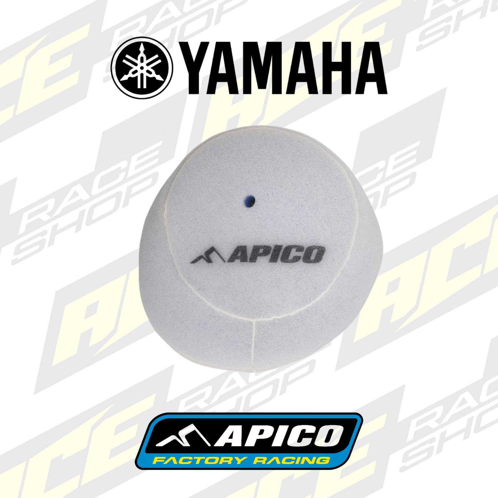 APICO NON - OILED AIR FILTER FOR YAM YZ125 - 250 97 - 26, YZ125 - 250X 16 - 26, YZ250F 01 - 13, YZ450F 03 - 09, WR250F 01 - 02 - ACE Race Shop