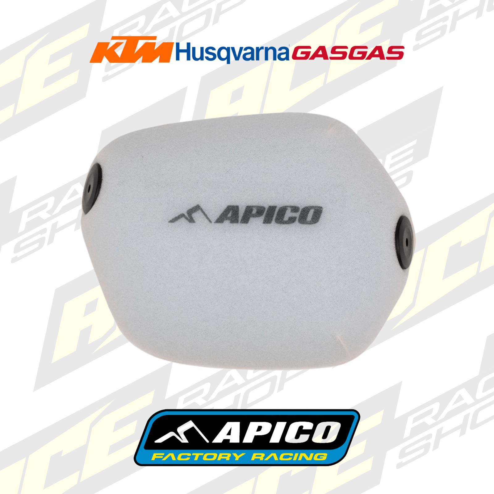 APICO NON - OILED AIR FILTER TO FIT KTM/HUS/GAS 125 - 501 2023 - 2026 - ACE Race Shop