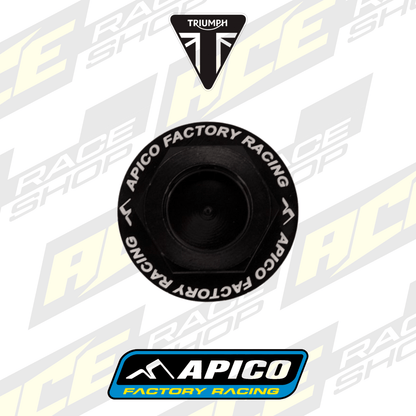 APICO OIL FILL PLUG ALUMINIUM TRIUMPH TF250X 24 - 26, TF450X/RC 25 - 26, TF250 - 450E 25 - 26 - ACE Race Shop