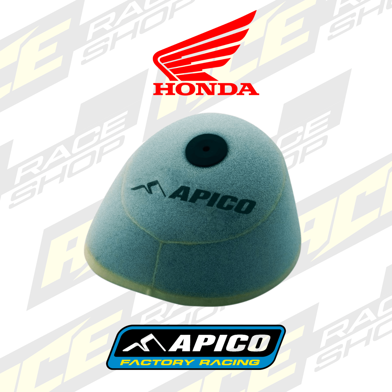 APICO PRE - OILED AIR FILTER FOR HONDA CRF450X 19 - 26, CRF450L/RL 19 - 26 - ACE Race Shop