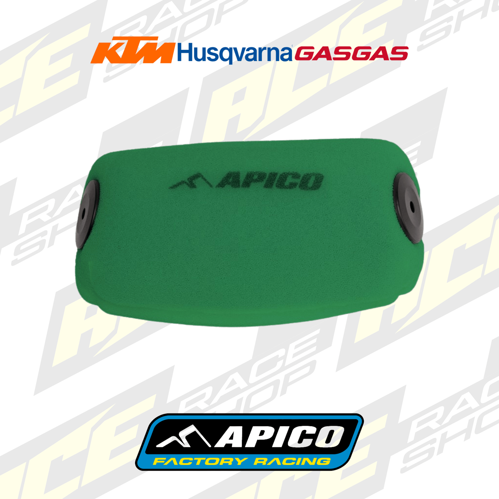 APICO PRE - OILED AIR FILTER FOR KTM/HUS/GAS SX50 24 - 26, TC50 24 - 26, MC50 24 - 26 - ACE Race Shop