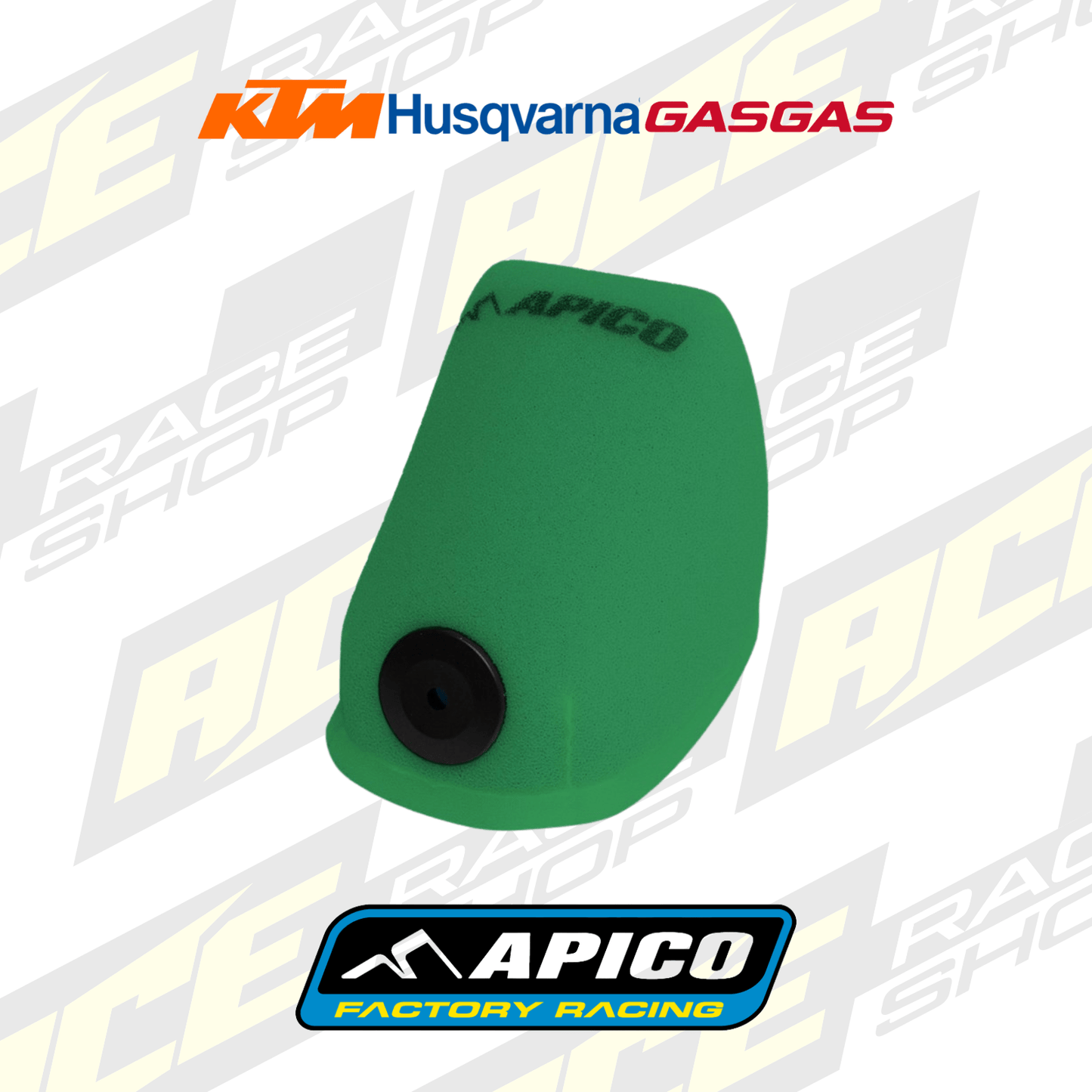 APICO PRE - OILED AIR FILTER FOR KTM/HUS/GAS SX65 24 - 26, TC65 24 - 26, MC65 24 - 26 - ACE Race Shop