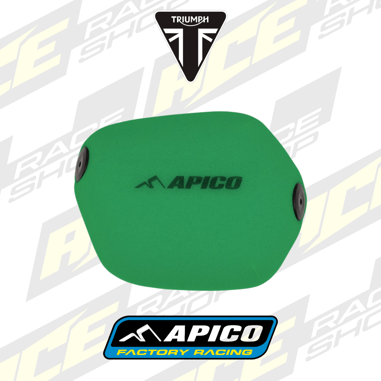 APICO PRE - OILED AIR FILTER FOR TRIUMPH TF250X 24 - 26, TF450X/RC 25 - 26, TF250/450E 25 - 26 - ACE Race Shop