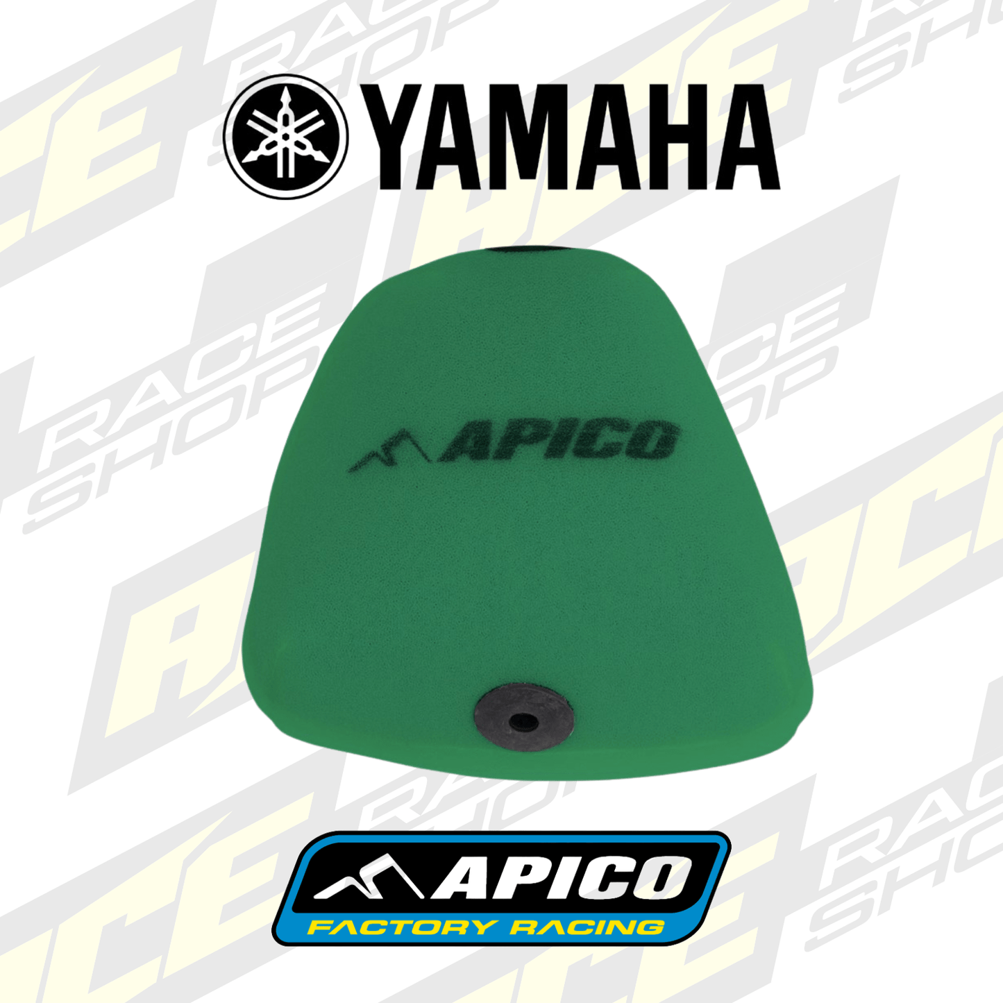 APICO PRE - OILED AIR FILTER FOR YAMAHA YZ250F 24 - 26, YZ450F 23 - 26, WRF/YZFX250 25 - 26, WRF/YZFX450 24 - 26 - ACE Race Shop