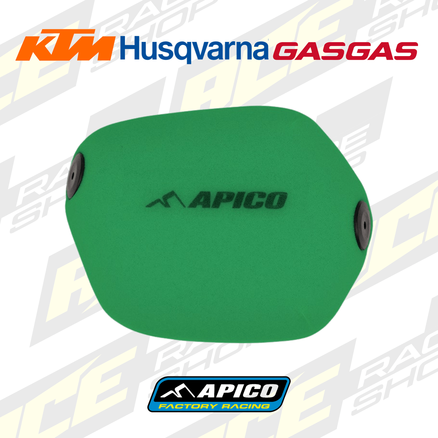 APICO PRE - OILED AIR FILTER TO FIT KTM/HUS/GAS 2023 - 2026 - ACE Race Shop